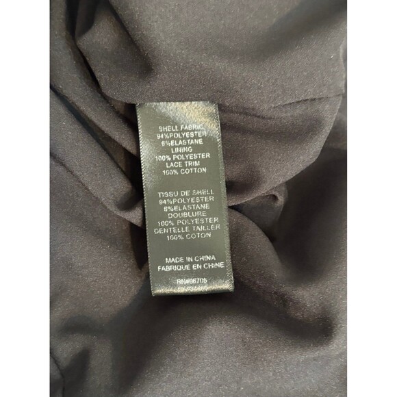 Rebecca Taylor Black size 2 dress v neck lots of ruffles - Picture 11 of 12